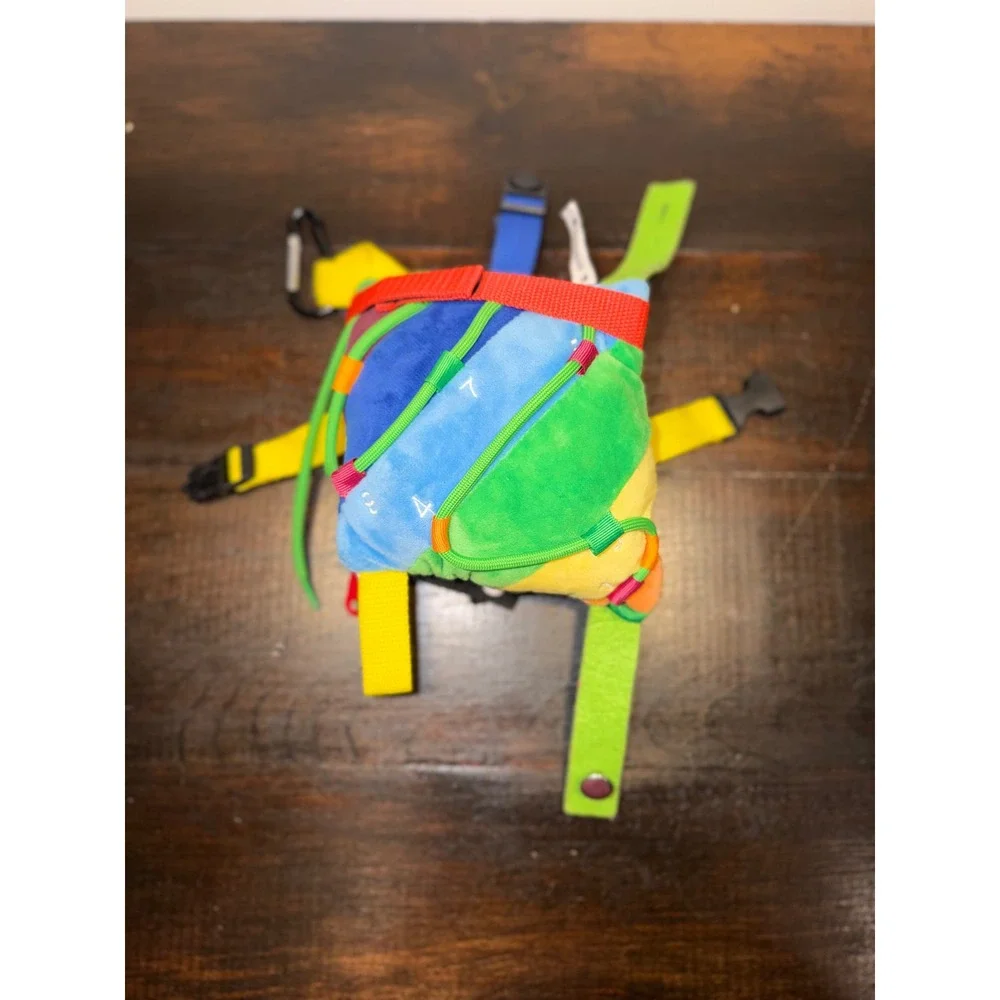 Sensory 4 U Rainbow Buckle Pillow Fine Motor Development Toy Kids Travel Plush